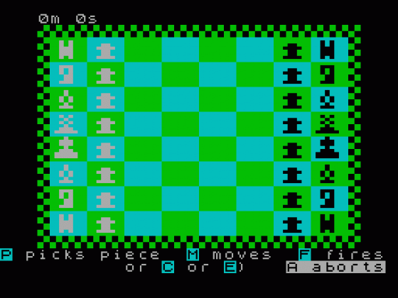 Chessfire Screenshot 1 (Spectrum 16K)