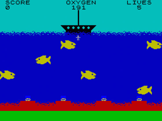 Piranha Screenshot 1 (Spectrum 16K)