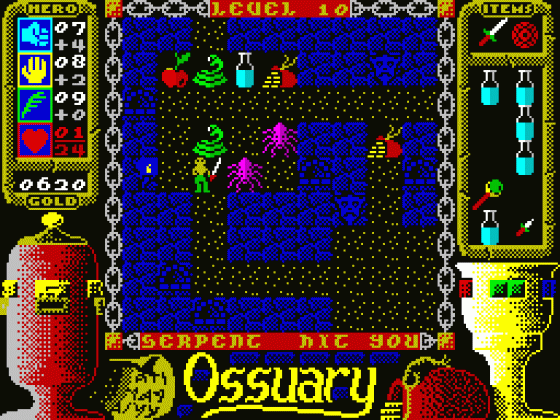 Ossuary Screenshot 1 (Spectrum 16K)