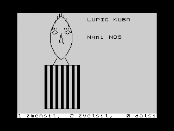 Lupič Kuba Screenshot 1 (Spectrum 16K)