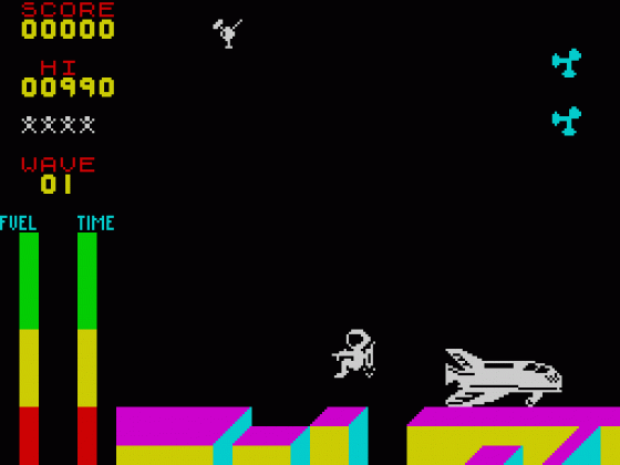 Space Walk Screenshot 2 (Spectrum 16K/48K)