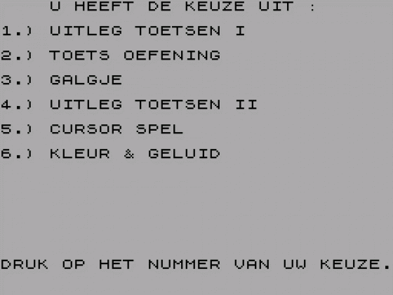 Wegwijs op uw ZX Spectrum 48K Screenshot 1 (Spectrum 16K/48K/Plus/128K)