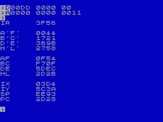 Spectrum Monitor Screenshot 1 (Spectrum 16K/48K)