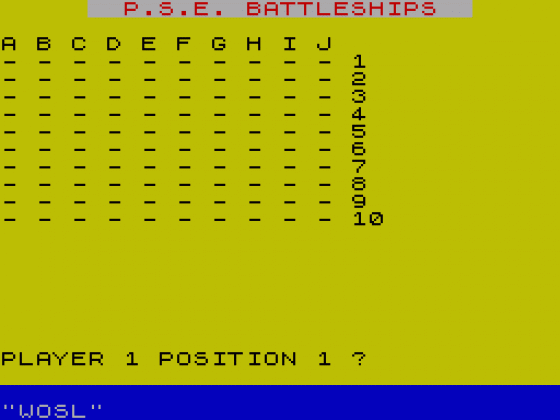 Battleships Screenshot