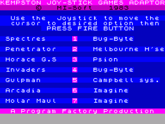 Joystick Adaptor Tape 1 Screenshot