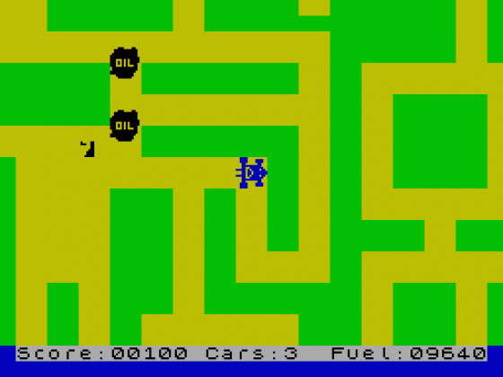 Maze Death Race Screenshot 1 (Spectrum 16K)