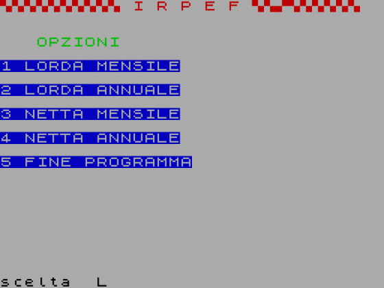 Esperimedia 3: IRPEF Screenshot