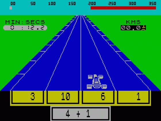Estimator Racer Screenshot 1 (Spectrum 16K/48K)