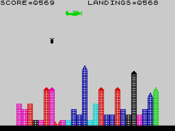 Bomber Screenshot 1 (Spectrum 16K)