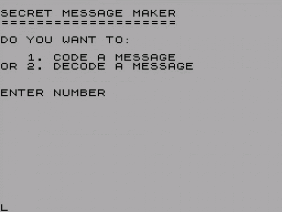 Secret Message Maker Screenshot