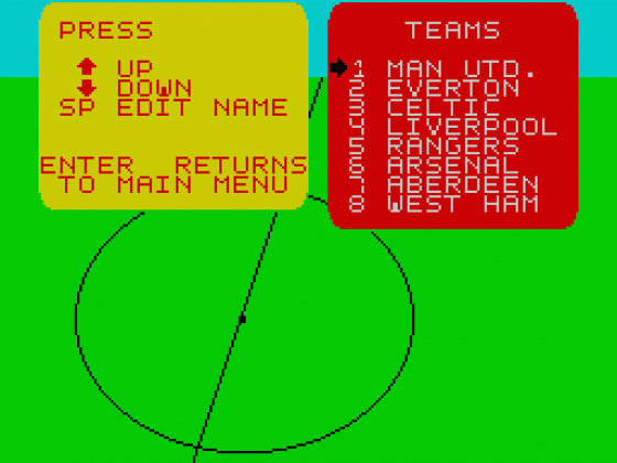 Super Soccer Screenshot 10 (Spectrum 16K)