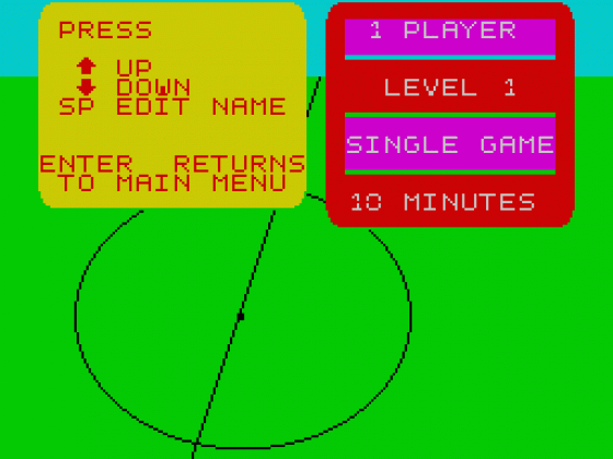 Super Soccer Screenshot 13 (Spectrum 16K)