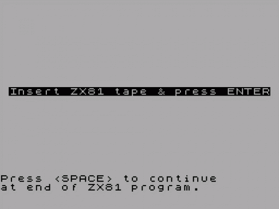 ZX81 Programs Screenshot