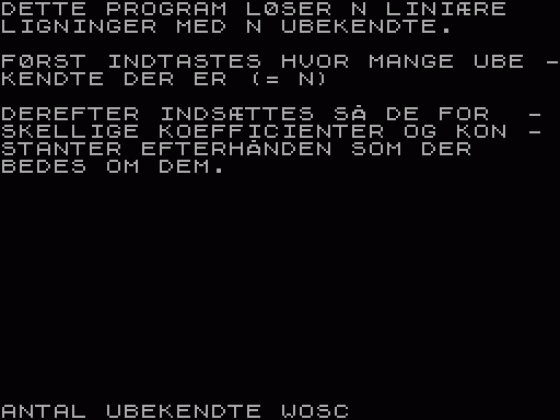 Matematik Screenshot 1 (Spectrum 16K/48K)