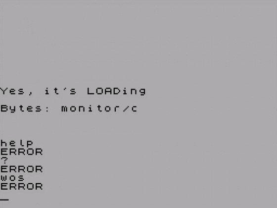Monitor Screenshot 1 (Spectrum 48K)