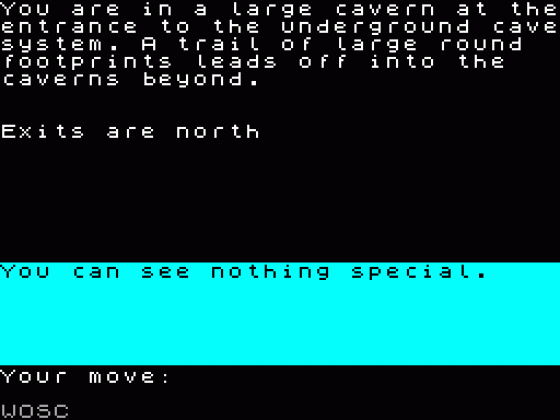 Cavern Chaos Screenshot 1 (Spectrum 48K/128K)