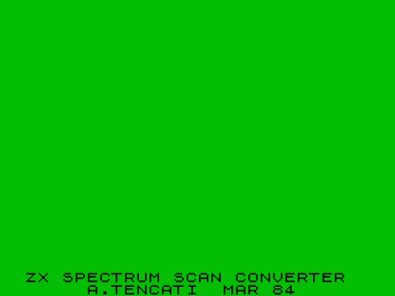 ZX Spectrum Scan Converter Screenshot