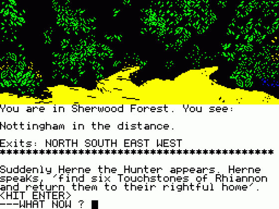 Robin Of Sherwood: The Touchstones Of Rhiannon Screenshot 6 (Spectrum 48K/128K)