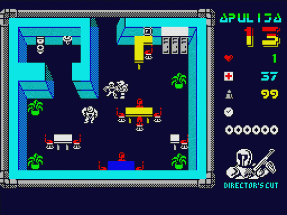 Apulija-13 Director's Cut Engilsh Version Screenshot 15 (Spectrum 48K/128K)