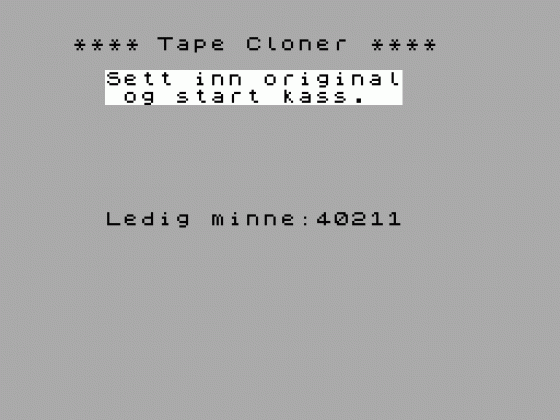 Tape Cloner II Screenshot