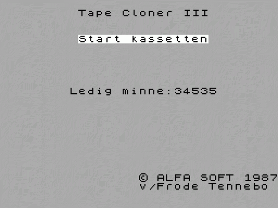 Tape Cloner III Screenshot