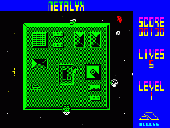 Metalyx Screenshot 1 (Spectrum 48K)