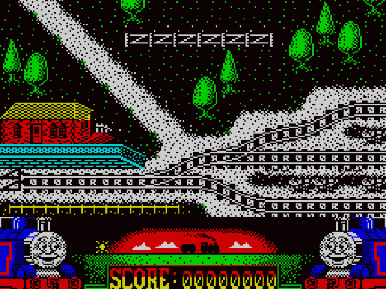 Thomas The Tank Engine And Friends Screenshot 1 (Spectrum 48K)