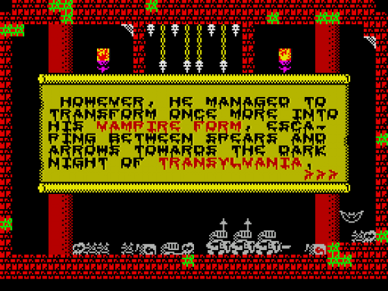 Vampire Vengeance Screenshot 14 (Spectrum 48K/128K/+2/+3)