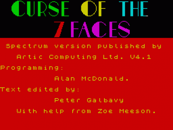 Curse Of The Seven Faces