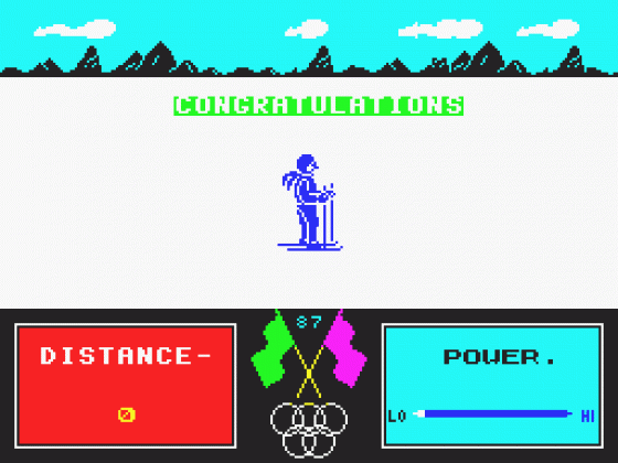 Alpine Games Screenshot 20 (Spectrum 48K/128K)