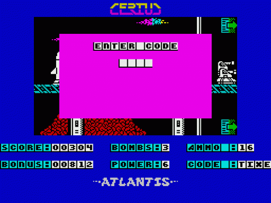 Cerius Screenshot 12 (Spectrum 48K/128K/+2)