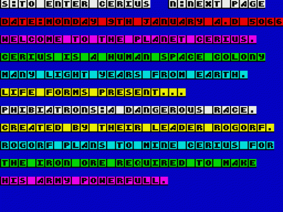 Cerius Screenshot 18 (Spectrum 48K)