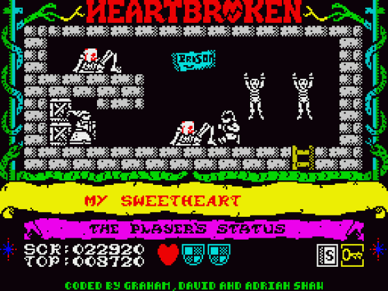 Heartbroken Screenshot 18 (Spectrum 48K/128K/+2/+3)