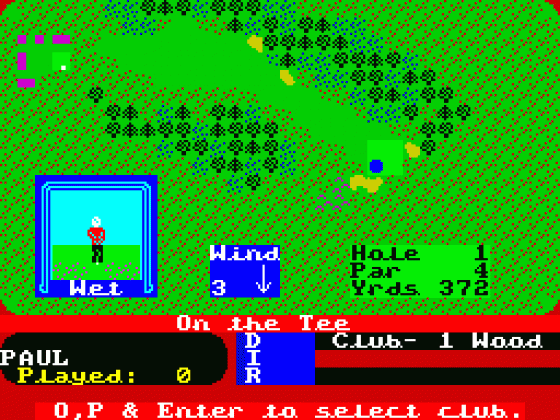 Pro Golf Screenshot 10 (Spectrum 48K)