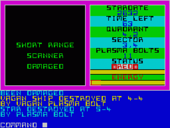 Vagan Attack Screenshot 10 (Spectrum 48K)