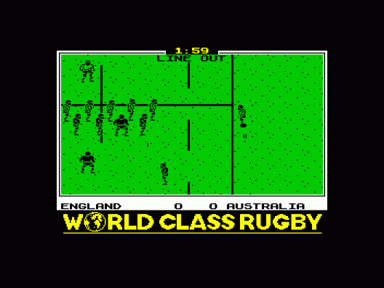 World Class Rugby Screenshot 15 (Spectrum 48K)