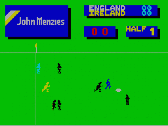 Rugby Screenshot 1 (Spectrum 48K/128K/+2)