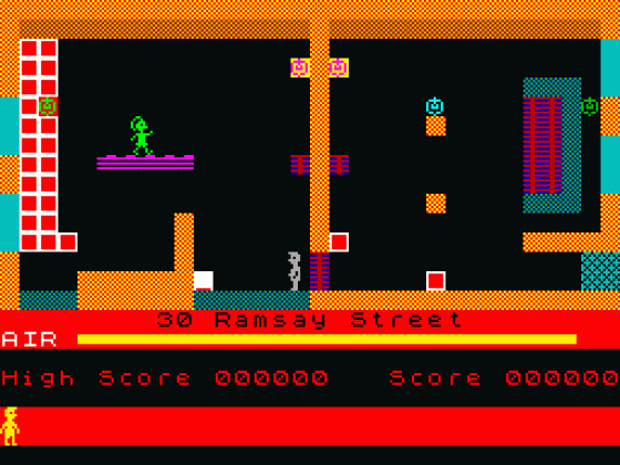 Manic Miner: Neighbours - Allana Truman Screenshot 1 (Spectrum 48K)