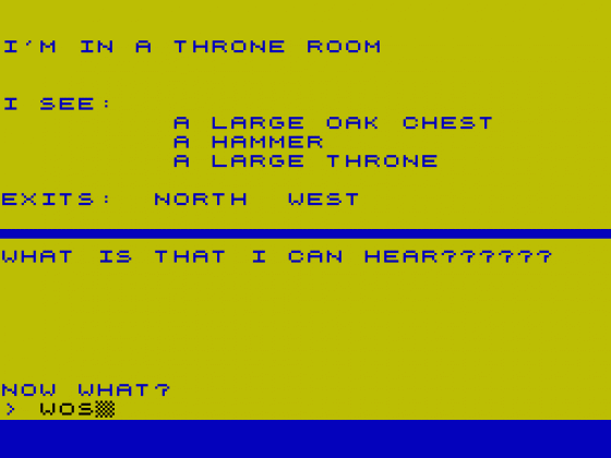 The Castle Screenshot 1 (Spectrum 48K)
