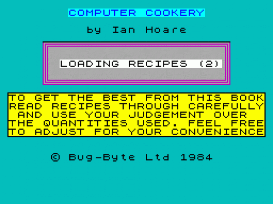 The Computer Cook Book