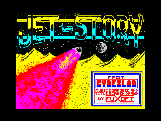 Jet Story Screenshot 1 (Spectrum 48K/128K/+2/+3)