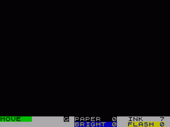 Typesetter Screenshot 1 (Spectrum 48K)