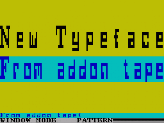 ZX Big-Shot Typeface Machine Codes Screenshot