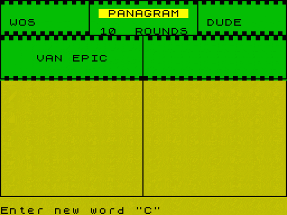 Panagram Screenshot