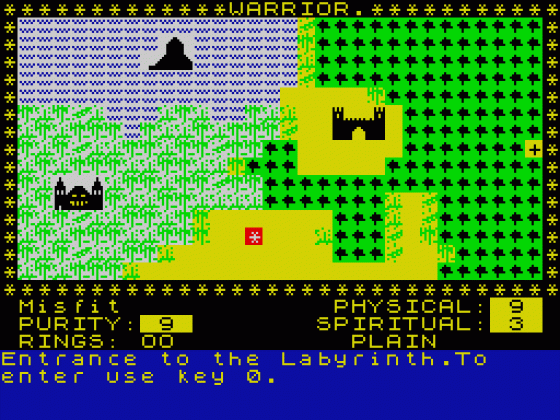 Black Crystal Screenshot 1 (Spectrum 48K)