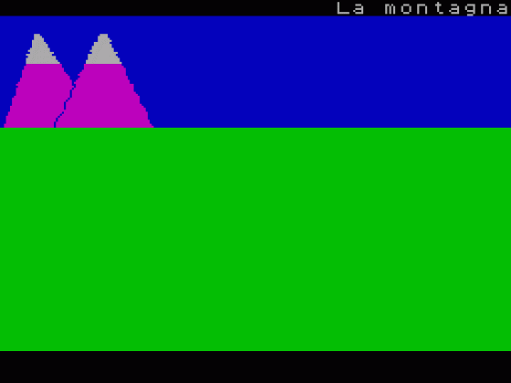 Italian Is Fun Screenshot 1 (Spectrum 48K)