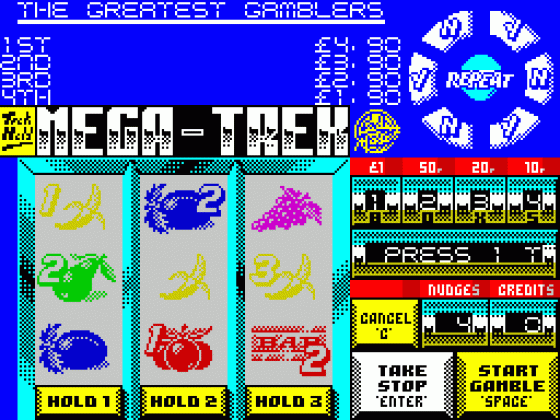 Fruit Machine Simulator 2 Screenshot 15 (Spectrum 48K/128K/+2/+3)