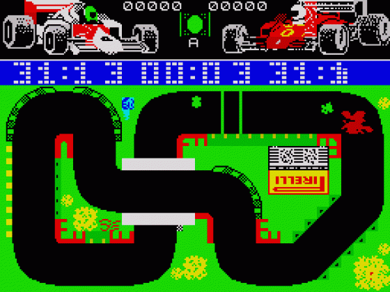 Grand Prix Simulator Screenshot 2 (Spectrum 48K/128K)