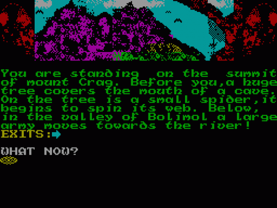 The Blood Of Bogmole Screenshot 1 (Spectrum 48K/128K)