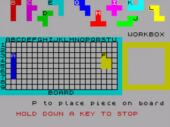 Clever Clogs: Blockbuster Screenshot 1 (Spectrum 48K)